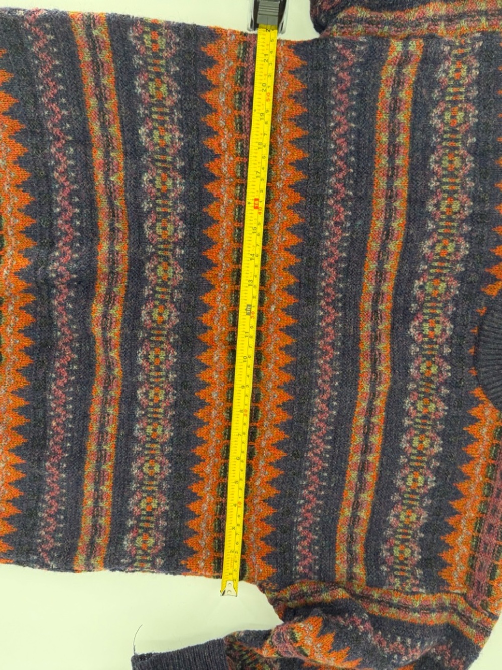 Vintage Shetland Casual Club 100% Wool Fair Isle Sweater M Multicolor - Picture 6 of 6